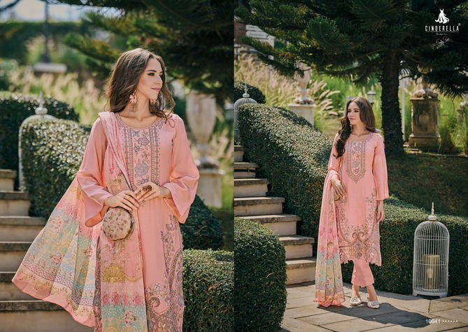 Scarlett By Cinderella Bambarg Muslin Embroidery Salwar Kameez Wholesale Market In Surat